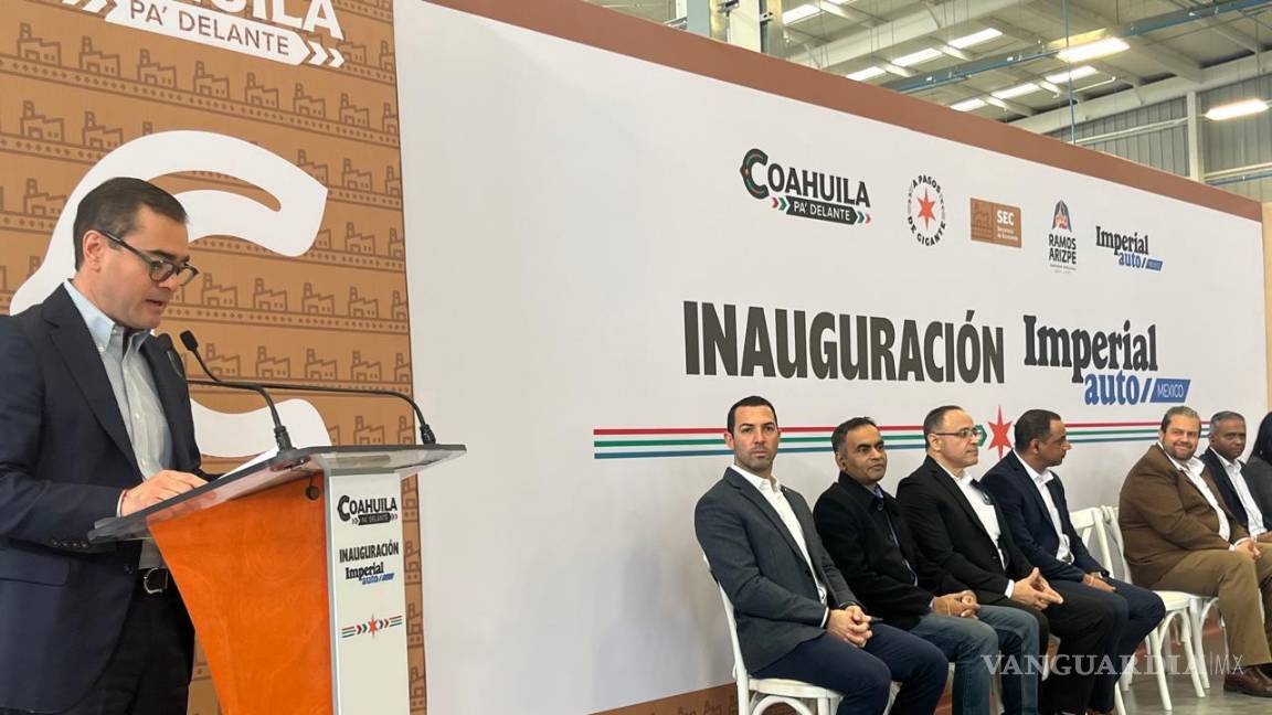 Inauguran empresa Imperial Auto en RA; se dedicará a la producción de tubos de alta presión