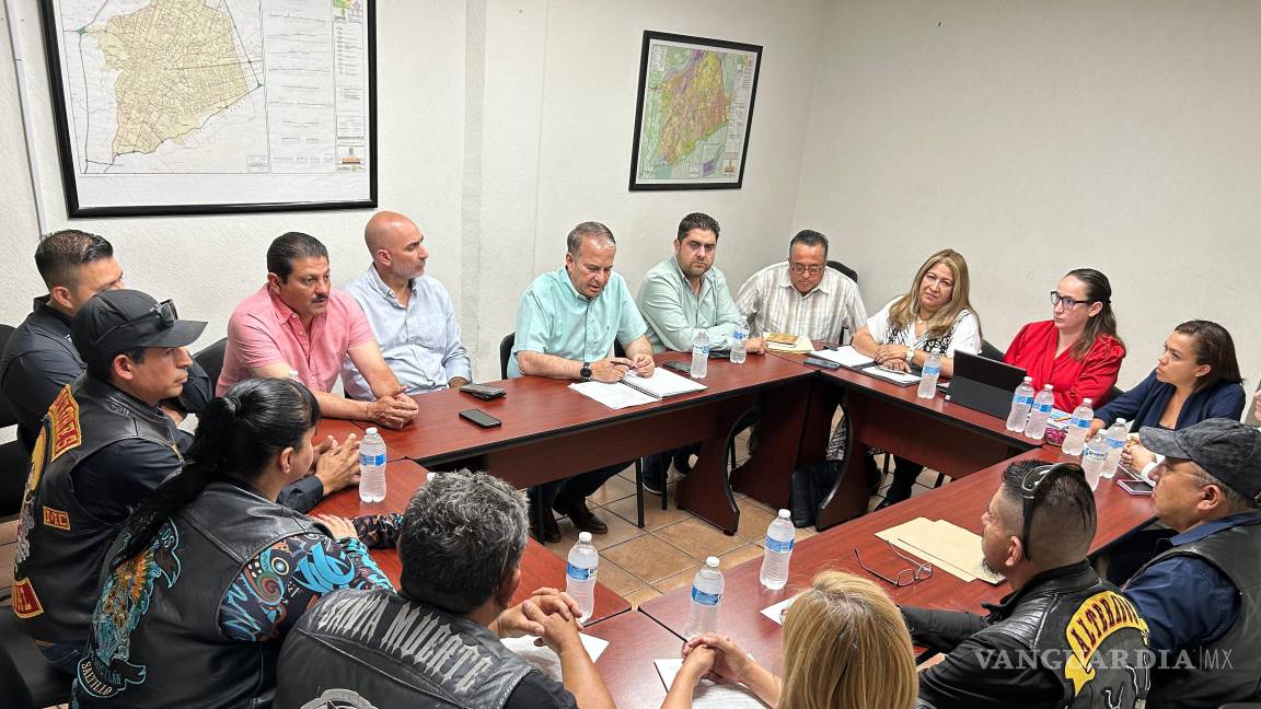 Dialogan autoridades municipales de Saltillo con motociclistas para fortalecer su seguridad