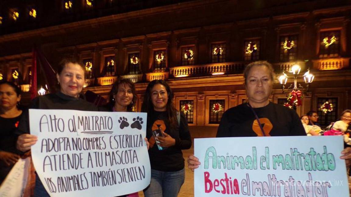 $!Los activistas lanzaron duras críticas a quienes maltratan a los animales.