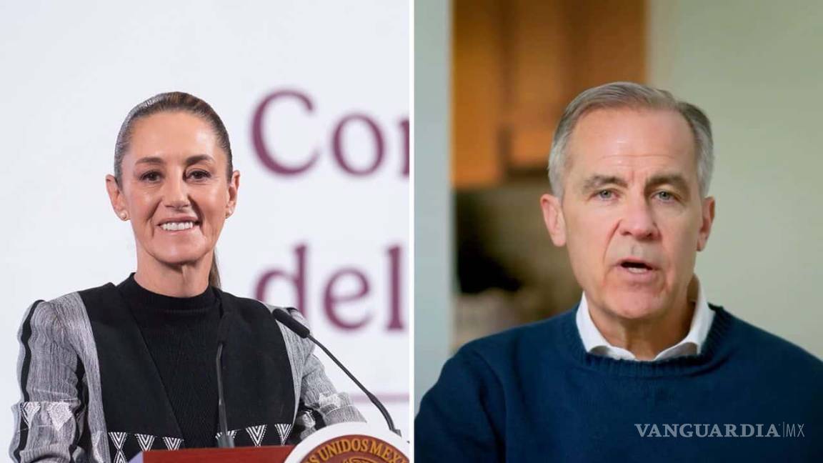 Ante aranceles de Trump, conversan Sheinbaum y Carney de fortalecer relación comercial