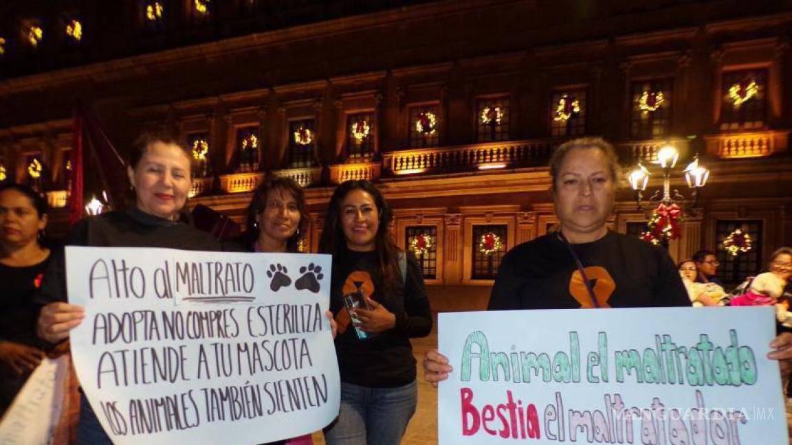 Protestan activistas por maltrato a animales en Control Canino de Saltillo