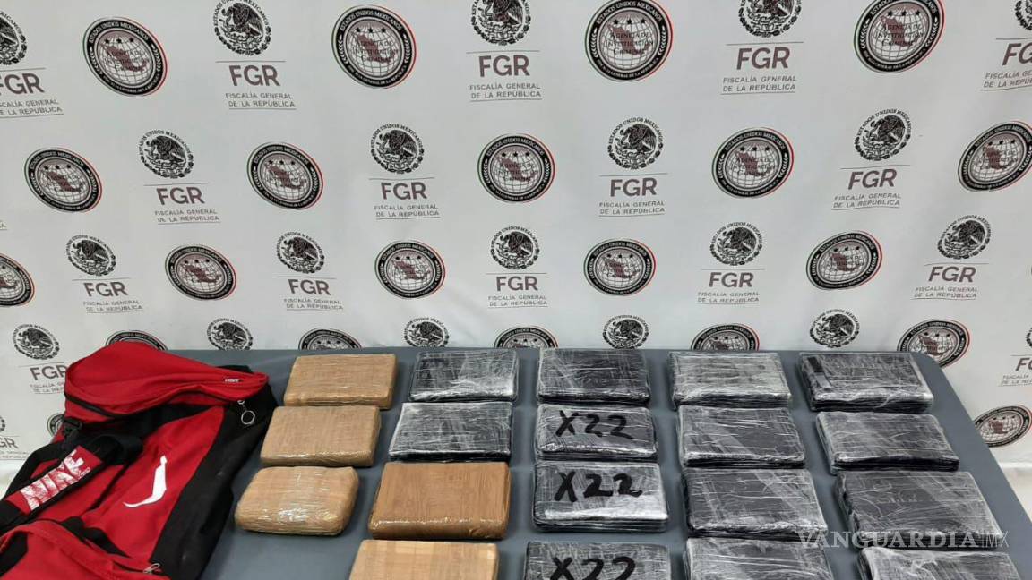 Logra FGR detención de tres personas y aseguramiento de 22 kilos de droga en Nuevo León