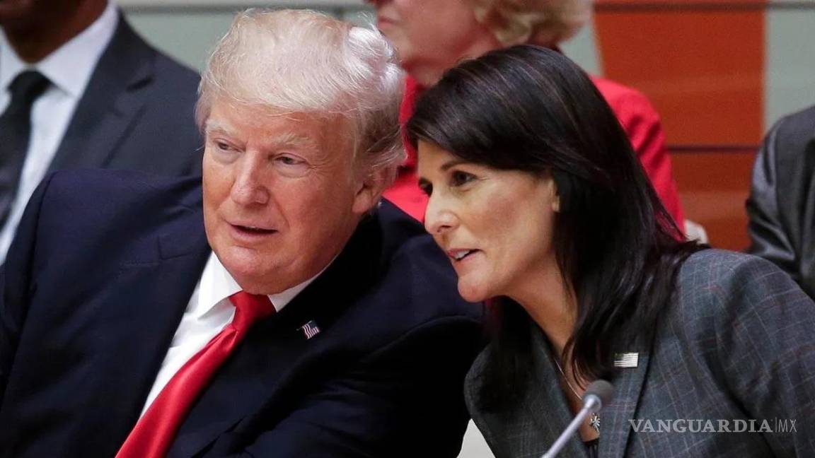 $!Haley fue elegida por Trump en 2016 para servir como embajadora ante la ONU antes de renunciar en 2018