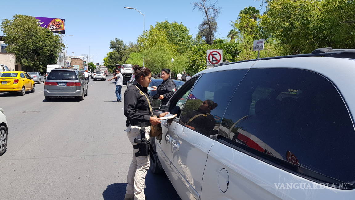 En Torreón operativo contra placas vencidas incluye a unidades de procedencia extranjera