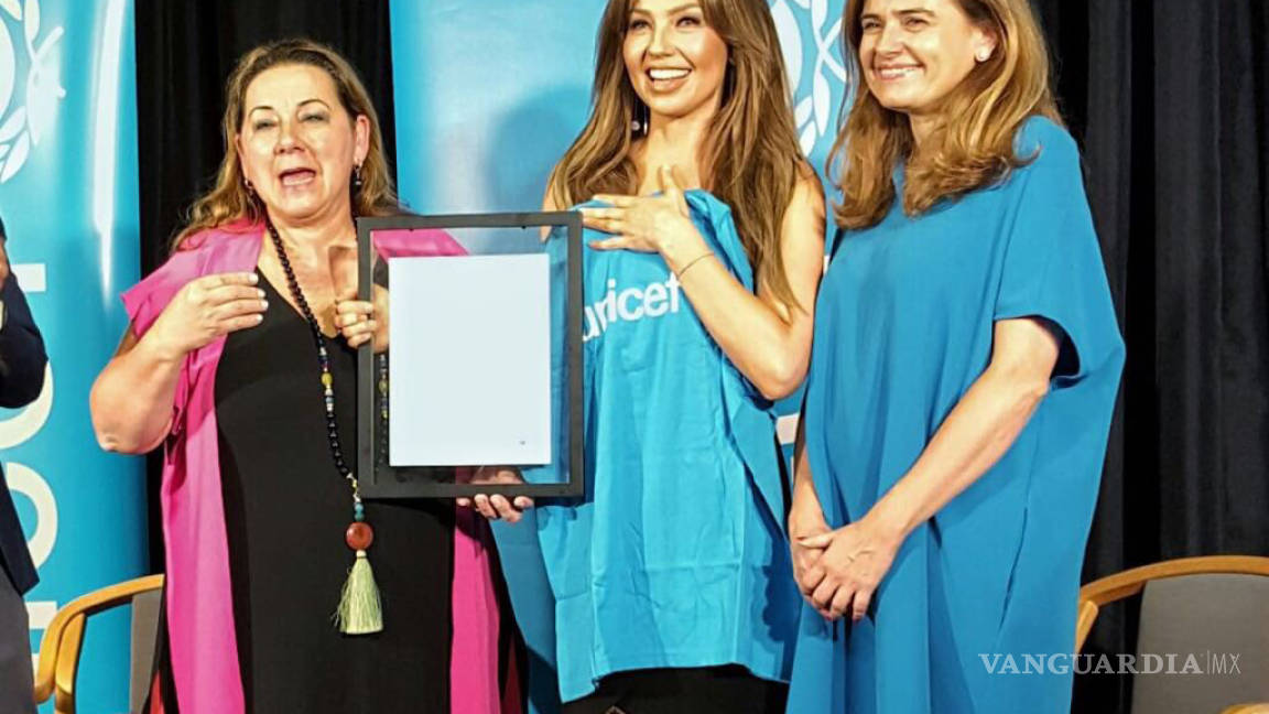 Thalía es nombrada embajadora de Unicef en México
