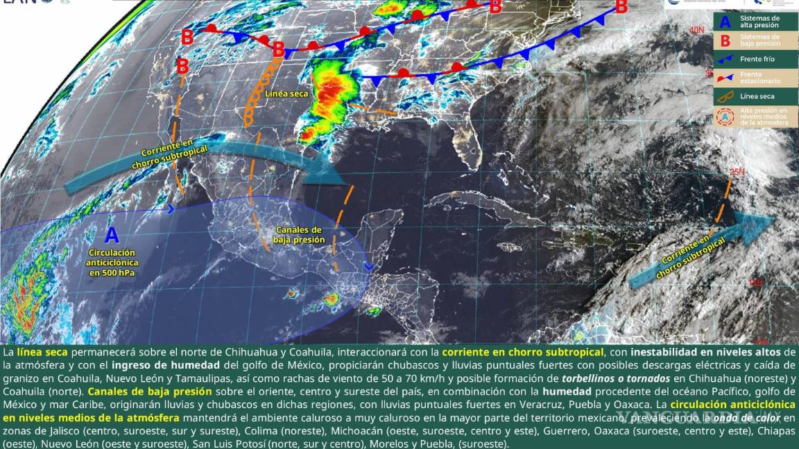 $!Protección Civil mantiene monitoreo constante ante el riesgo de tornados en municipios fronterizos.