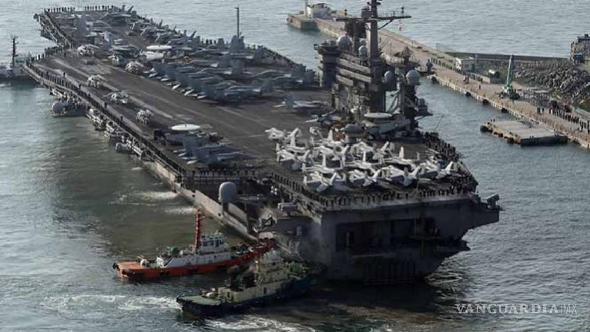 EU ordena movilizar portaaviones hacia la península de Norcorea