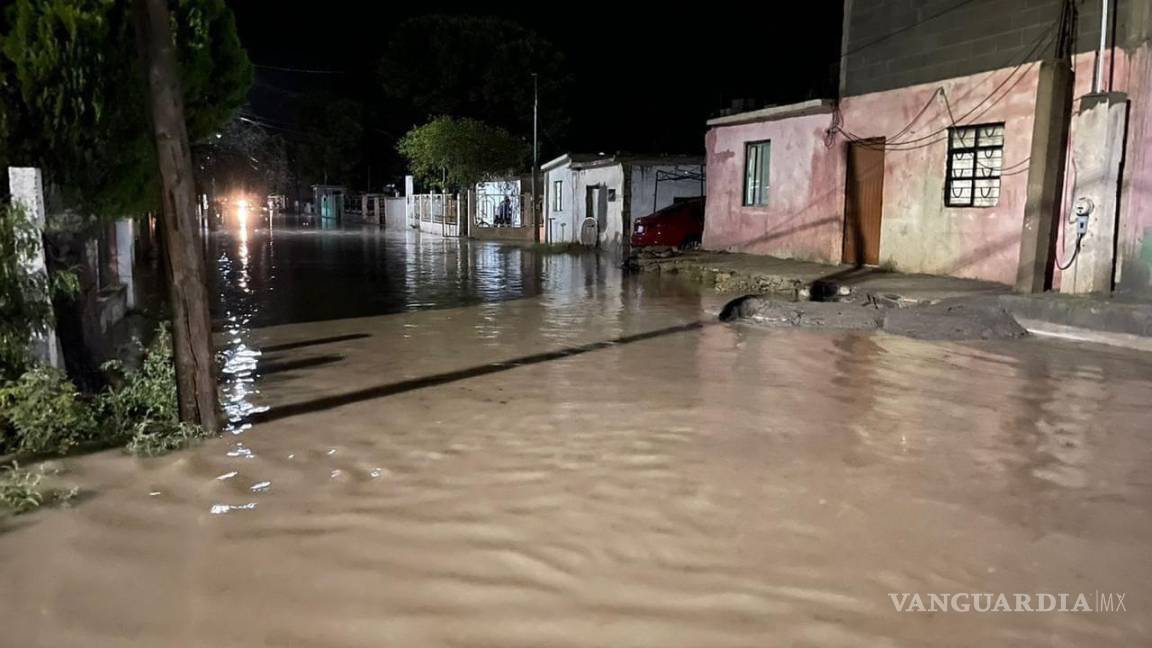 Lluvias causan inundaciones en el Ejido La Cruz en Frontera, Coahuila