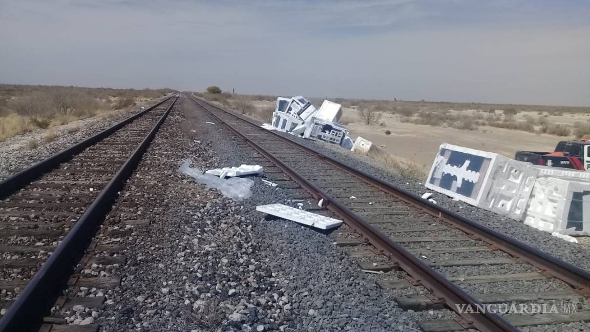 En Parras, roban refrigeradores que eran transportados en ferrocarril