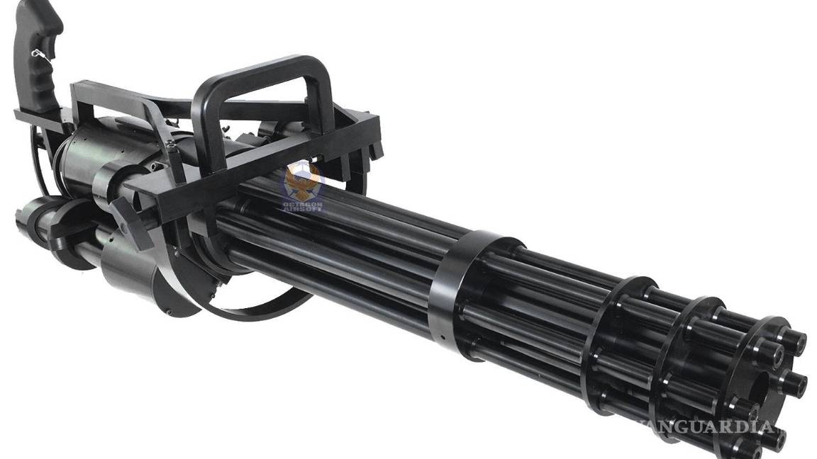 $!Esta ametralladora, de más de 75 kilos, puede disparar hasta 850 balas por segundo