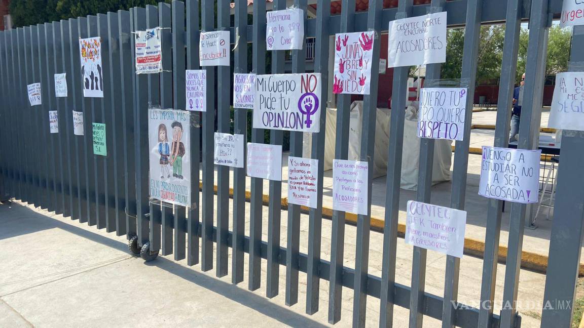 “Queremos educadores no acosadores” alumnas de Cecytec exhiben a maestros por presuntos casos de acoso sexual