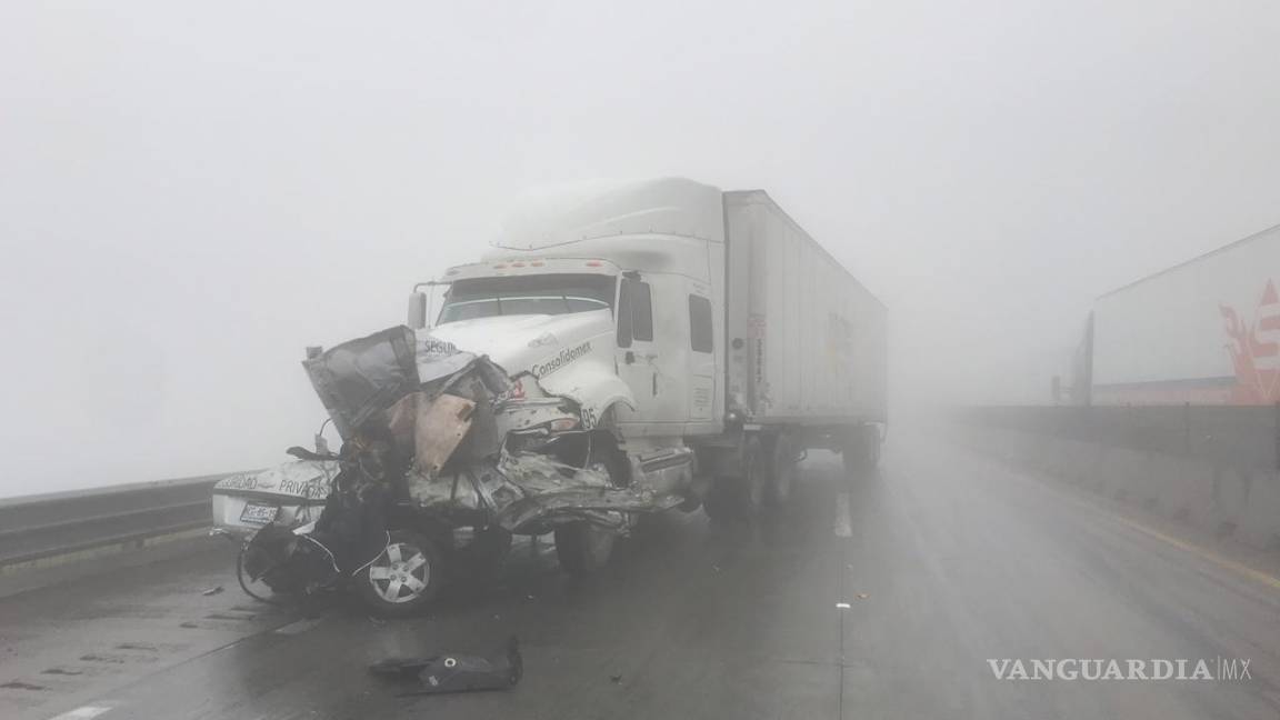 $!Accidentes paralizan la autopista Monterrey-Saltillo