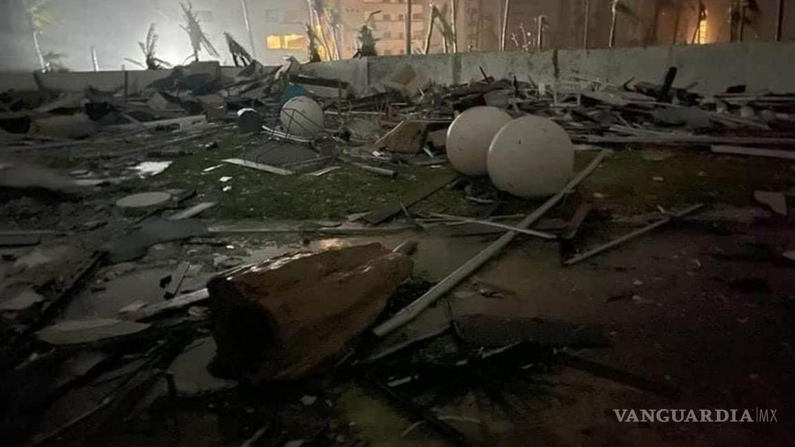 $!Vista de los destrozos provocados por el huracán Otis de categoría 5 en Acapulco, Guerrero.