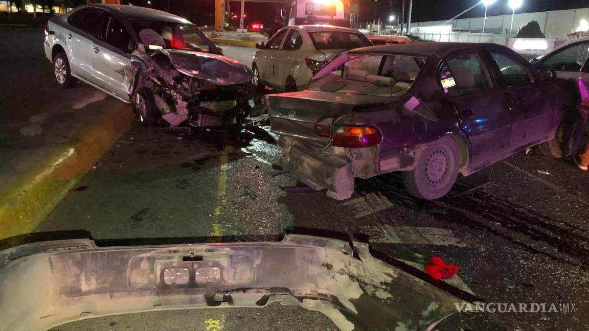 Joven ebrio roba auto y lo choca a alta velocidad, al sur de Saltillo