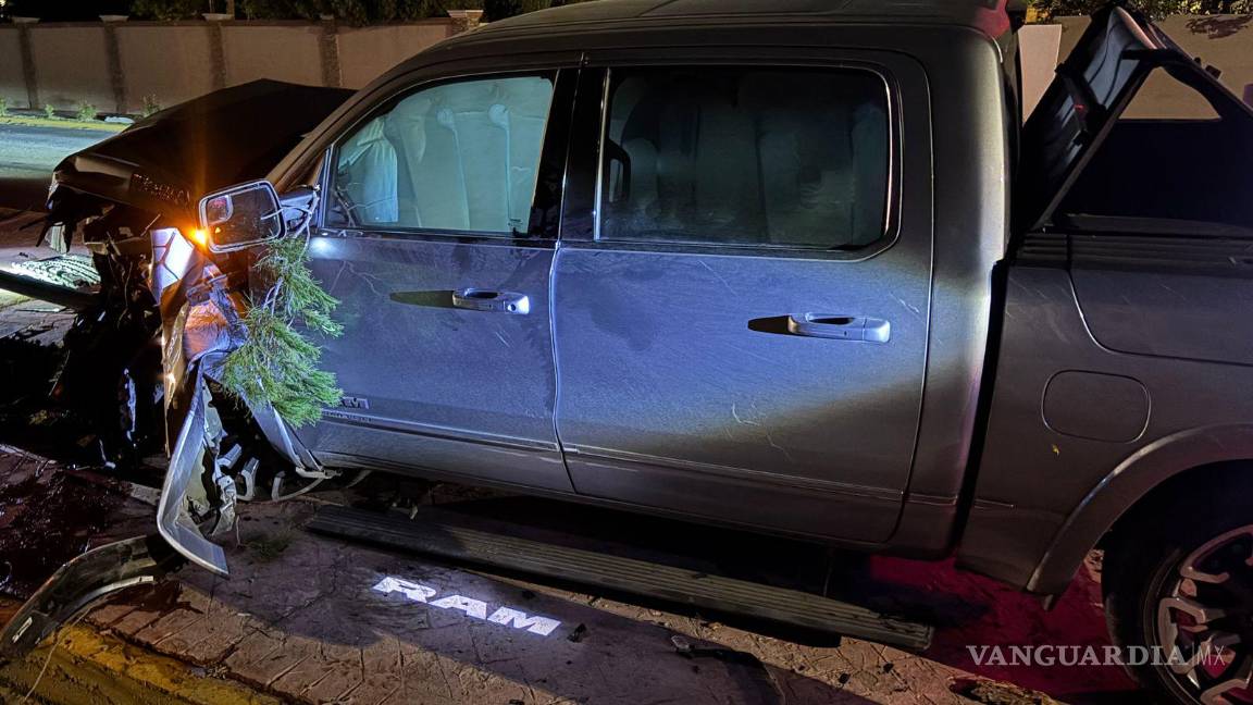 $!A pesar de lo aparatoso del choque, no se registraron personas lesionadas.