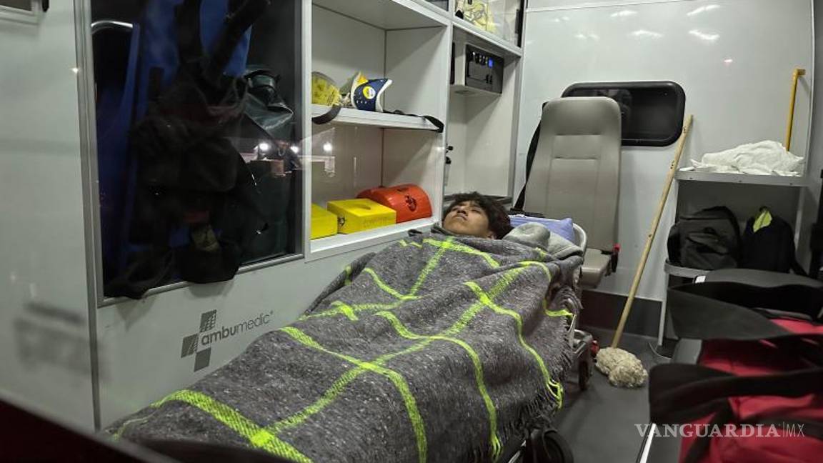 $!El joven fue llevado al hospital.