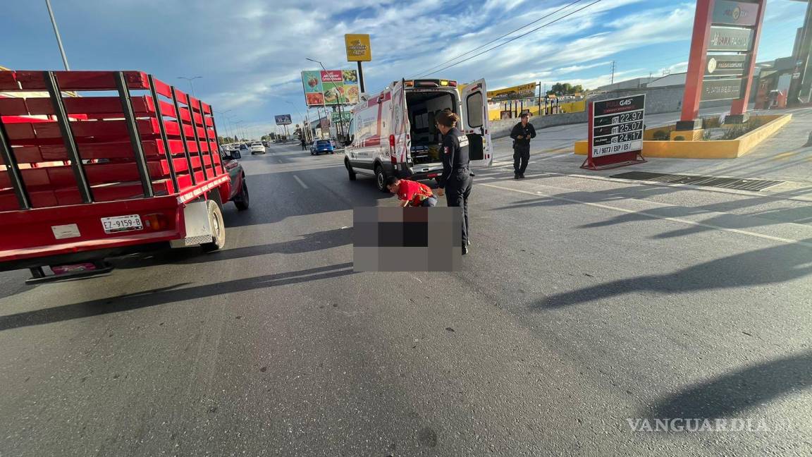 Trabajador es arrollado en la carretera Saltillo-Monterrey cuando se dirigía a su trabajo, en Ramos Arizpe