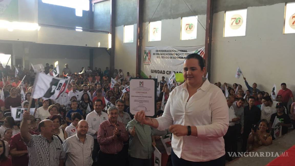 Guadalupe Oyervides es la candidata oficial del PRI por la alcaldía de Monclova