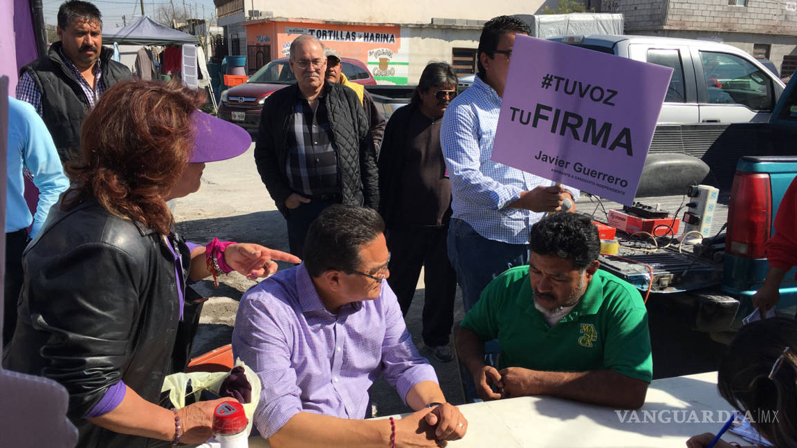 Continúa Javier Guerrero recabando firmas para candidatura independiente