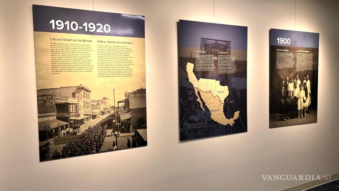 $!Algunas de las fotos exhibidas durante la muestra 'Vida y muerte en la frontera 1910-1920' en la sede del Museo de Historia en Bullock Texas.