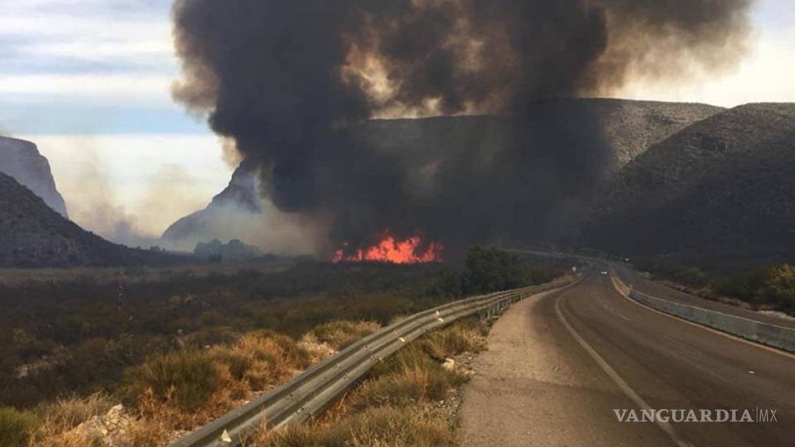 Combaten en la Región Sureste de Coahuila dos incendios: en ejido Las Hormigas y en límites de Artega y Galeana