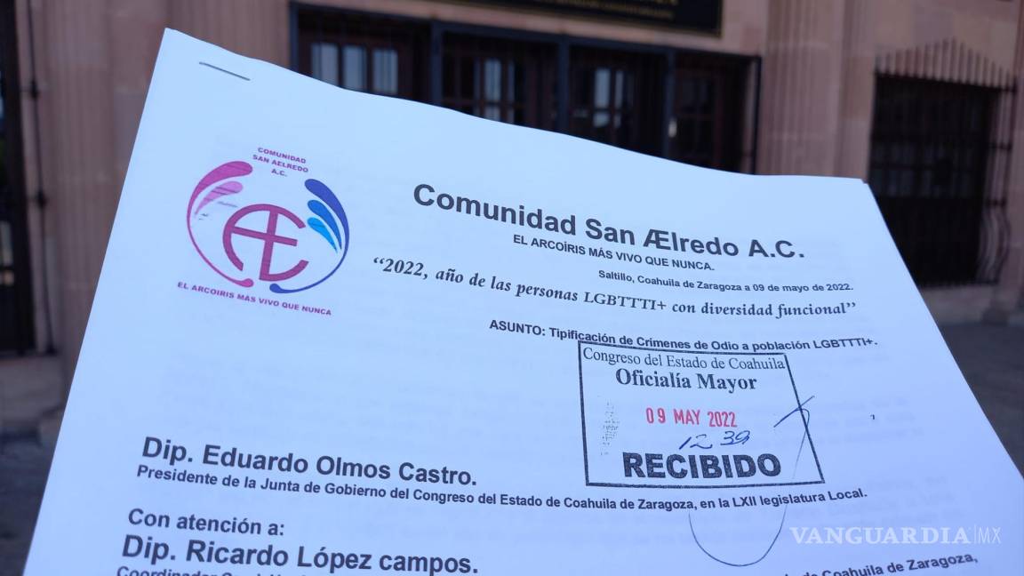 Coahuila: comunidad LGBTTTI+ busca que se tipifiquen crímenes de odio