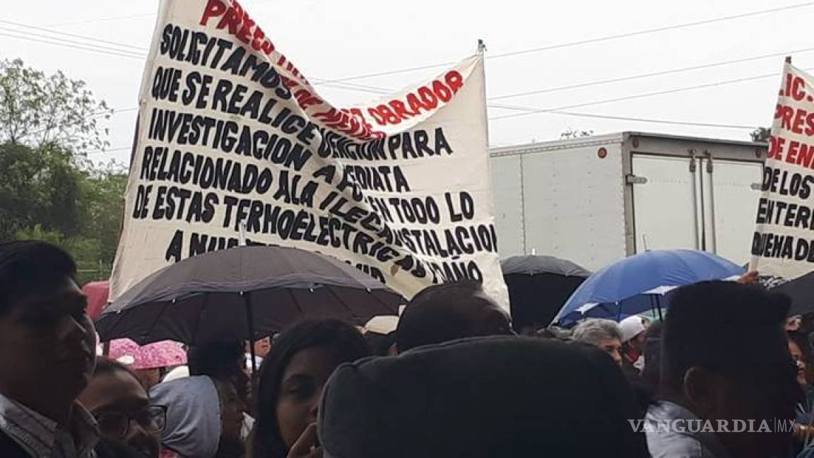 Habitantes de SLP exigen a AMLO cancelar permisos de termoeléctricas