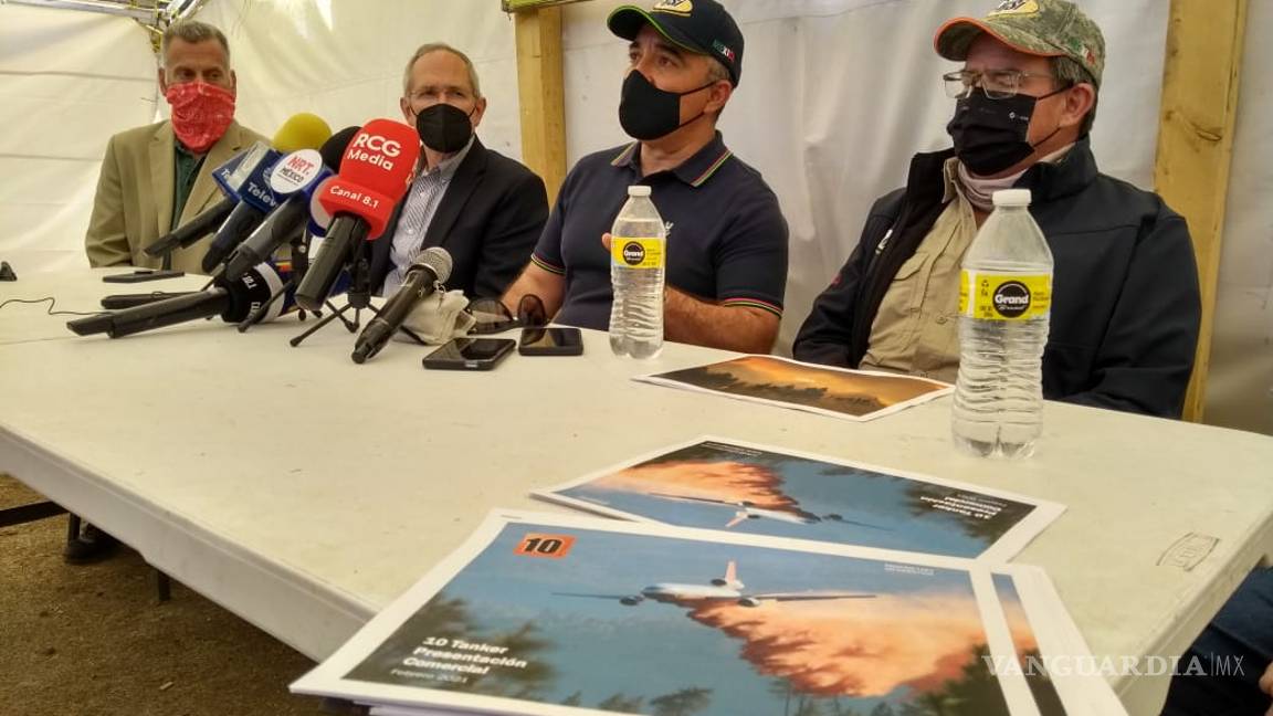 $!Avión súper tanker se sumará a combate de incendio en sierra de Arteaga