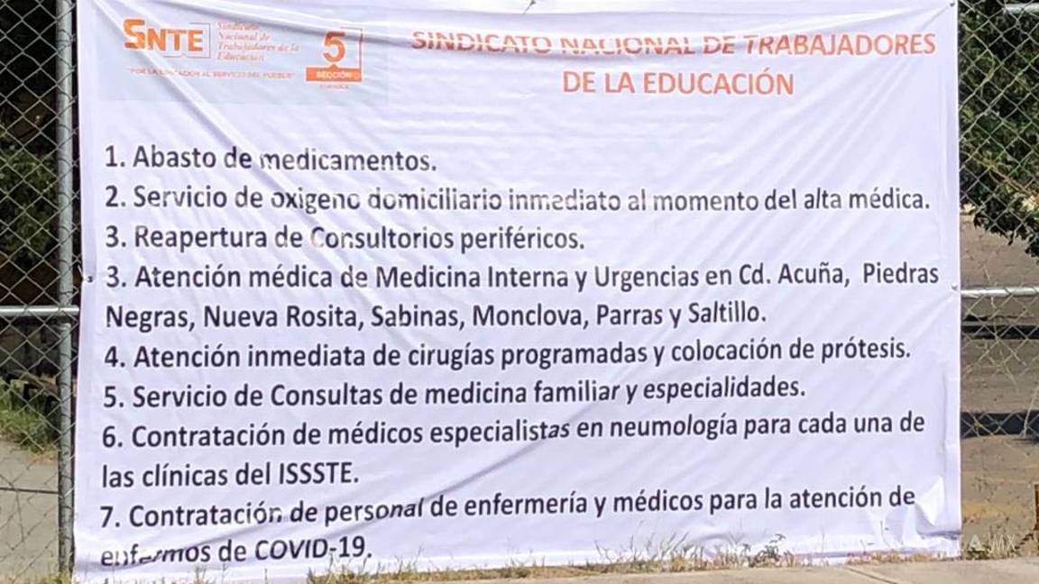 $!Maestros de la Sección 5 del SNTE denuncian deficiencia en clínicas del ISSSTE