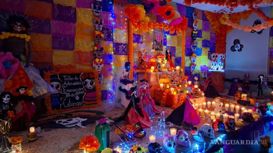 Saltillo: realizan altar de muertos ‘verde’ en el CBTis 97