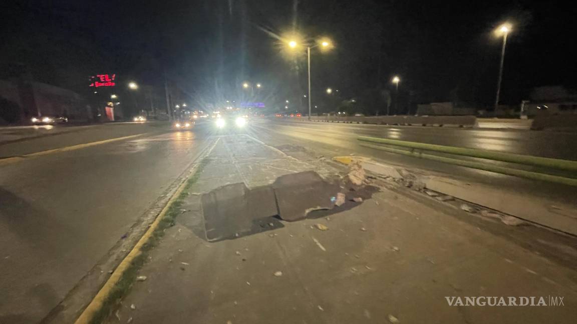 Mujer en presunto estado de ebriedad vuelca y provoca accidente al oriente de Saltillo