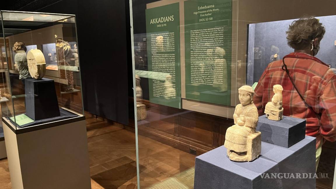 $!Vista de la exposición “She Who Wrote” sobre las mujeres en Mesopotamia en la Morgan Museum and Library de Nueva York.