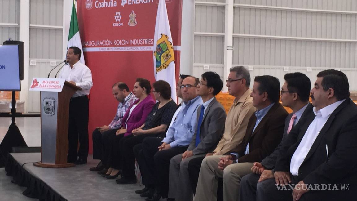 Inauguran planta de Kolon Industries en Coahuila