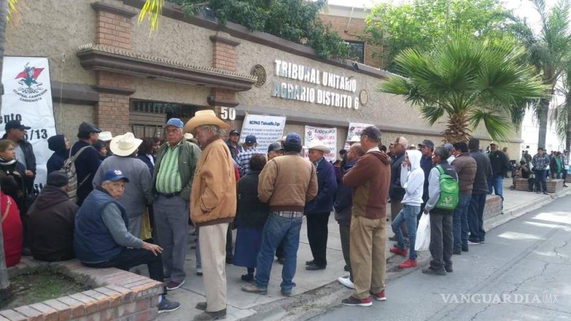 Protestan ejidatarios de La Laguna por irregularidades en el Tribunal Agrario