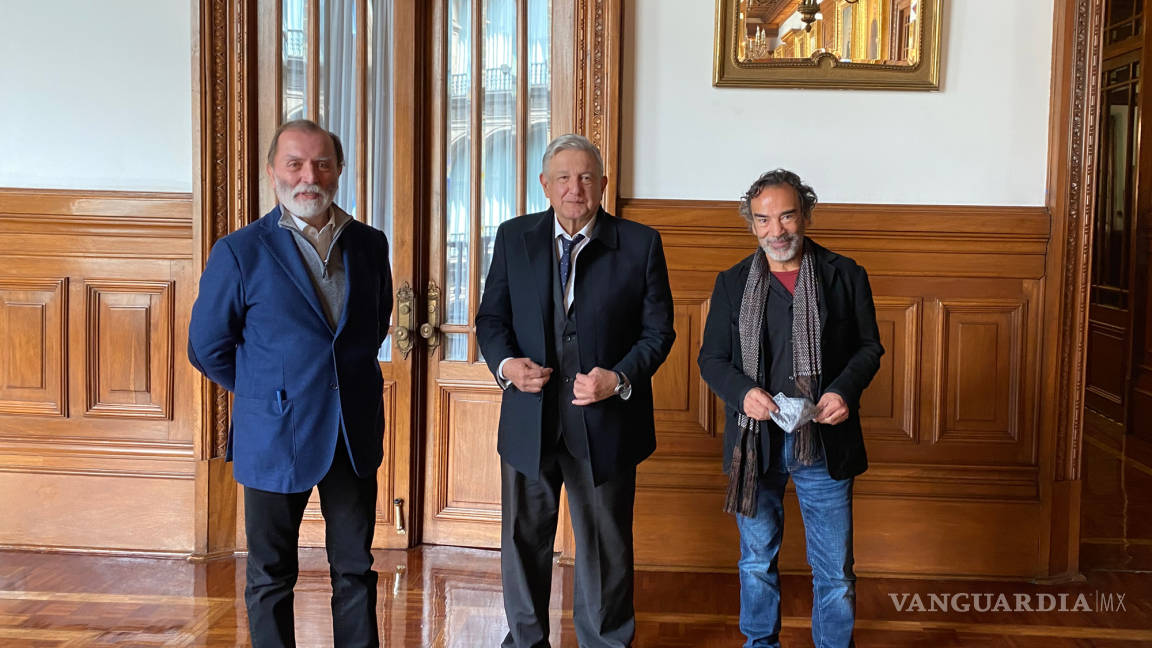 AMLO presume desayuno con Epigmenio Ibarra y Damián Alcázar: Auténticos defensores de la 4T