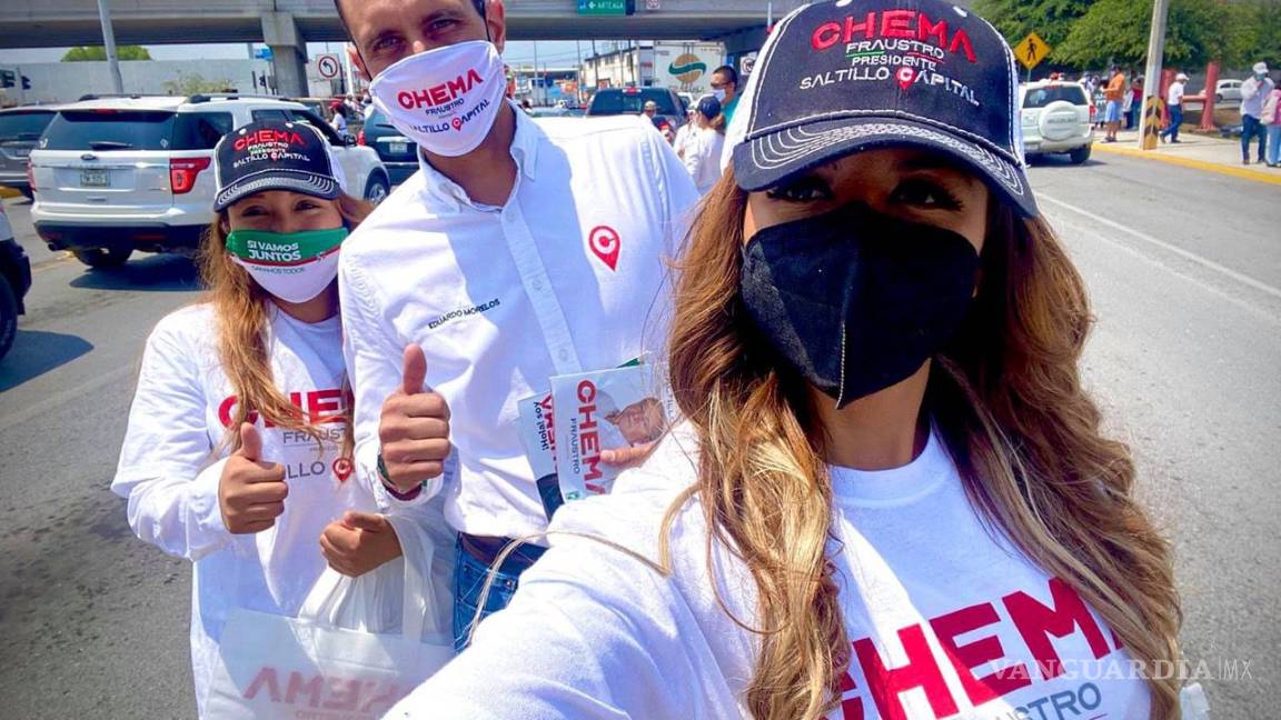 $!Simpatizantes de Chema Fraustro activan a Saltillo en 12 cruceros