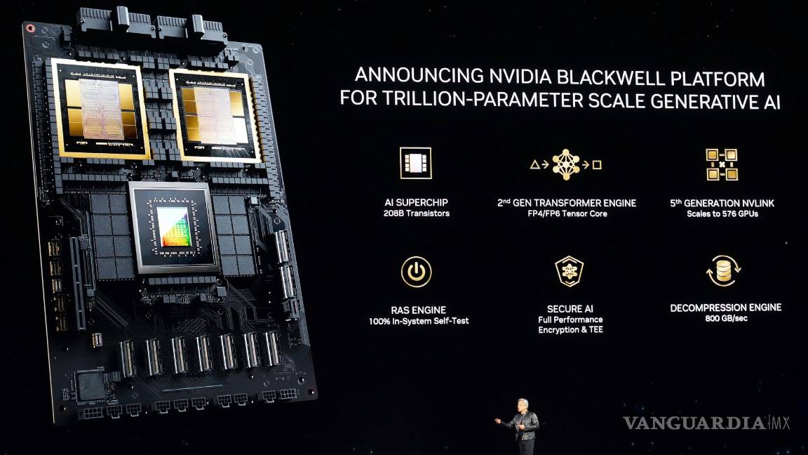 $!Jensen Huang, director ejecutivo de Nvidia, en la conferencia anual de la empresa en San José, California.