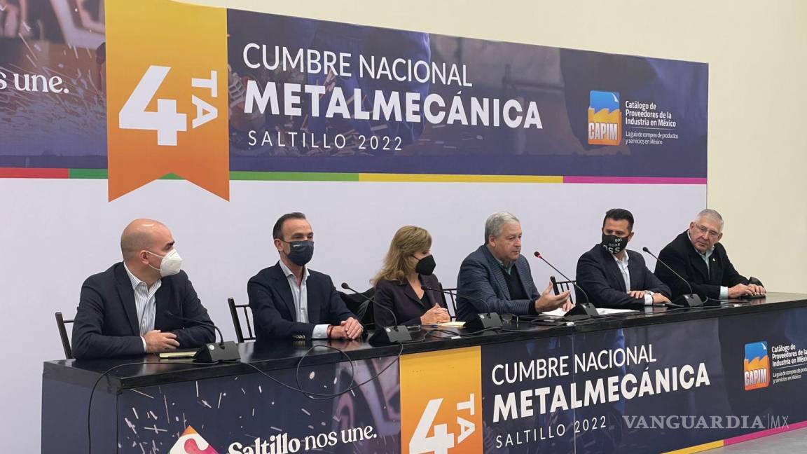 Saltillo será sede de 4ta. Cumbre Nacional Metalmecánica; se espera un potencial de negocio de más de 7 mil 500 mdd