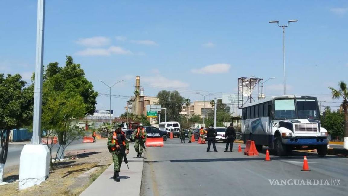 Intensifican filtros sanitarios en los cruces de Gómez Palacio a Torreón