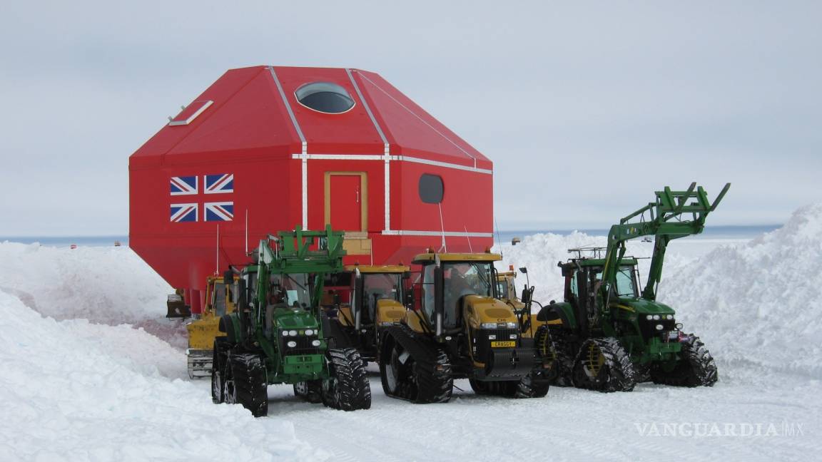$!Halley VI, una estación científica británica que recopila mediciones del clima, el ozono y la temperatura en el espacio