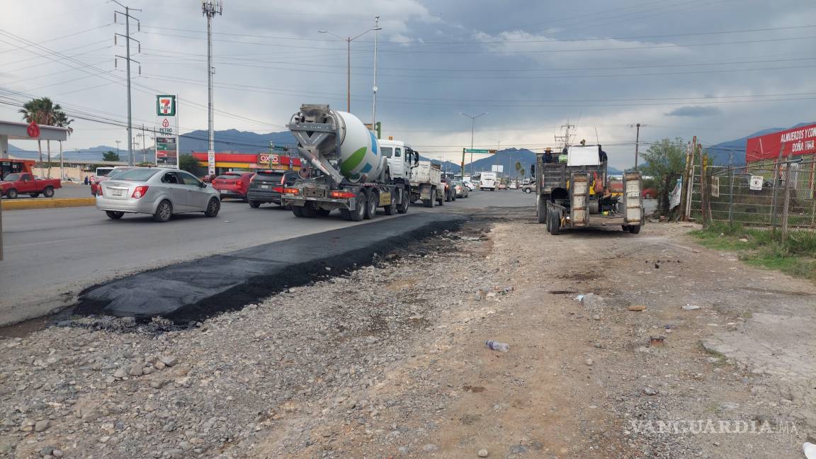 $!El nuevo carril en Valdés Sánchez permitirá una incorporación más ágil hacia el bulevar Centenario