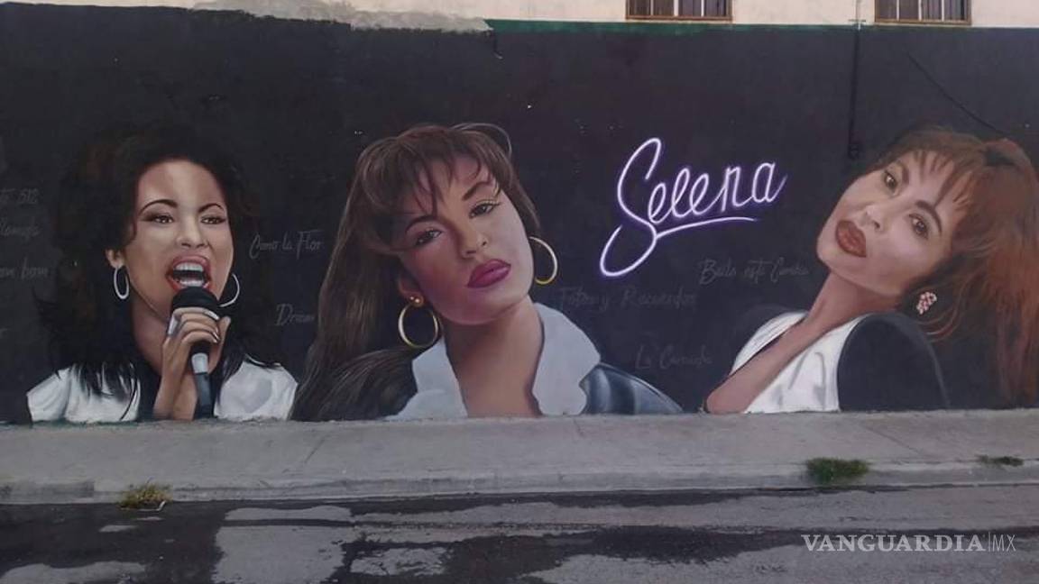 $!Artista saltillense crea mural de Joaquín Cosío; actor presume obra con foto