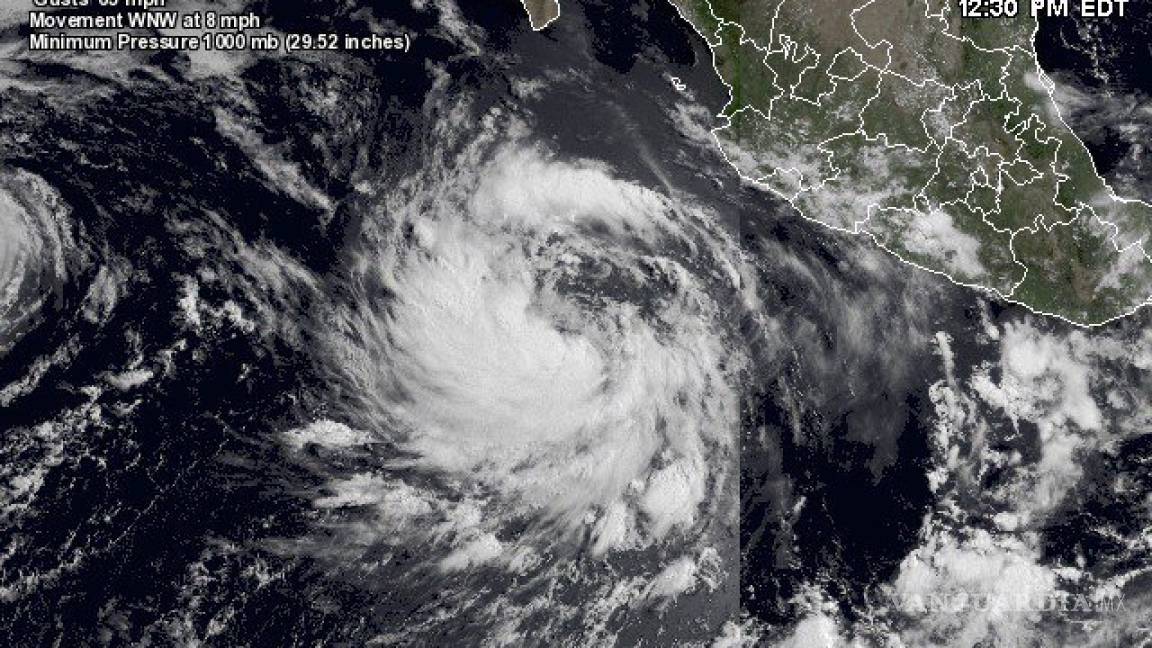Tormenta Estelle se convertiría en huracán este domingo cerca de Colima