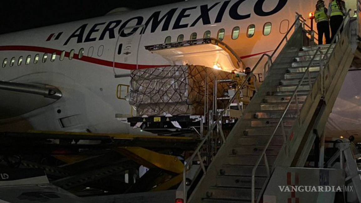 Llega a México noveno vuelo con insumos médicos desde China