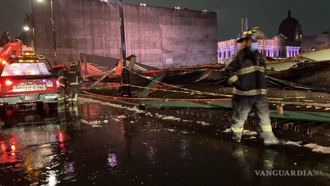 $!Tlaloc deja caer toda su furia contra el Templo Mayor con fuerte aguacero y granizada (fotos)