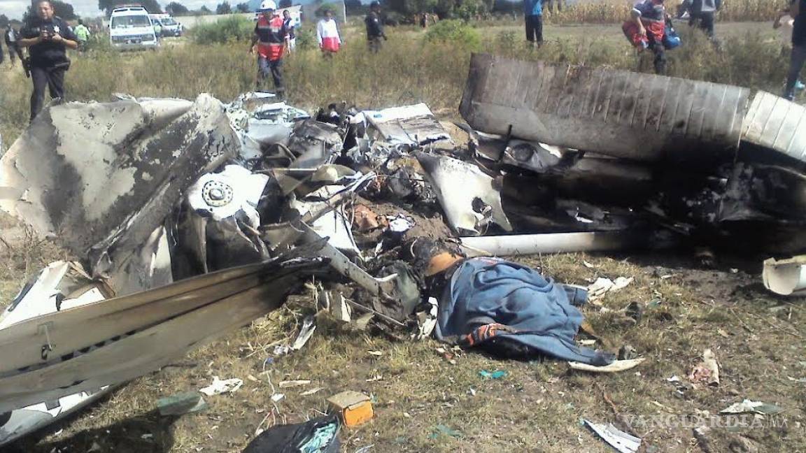 Cae avioneta en Acatzingo, Puebla; hay dos muertos