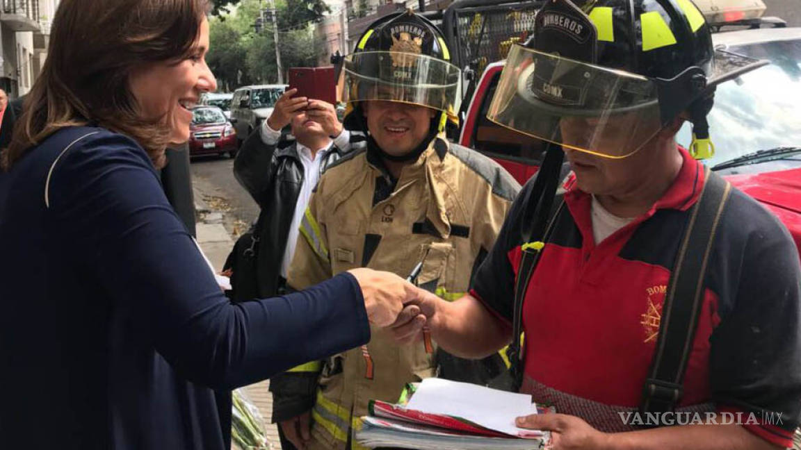 Por fuga de gas, desalojan casa de campaña de Margarita Zavala