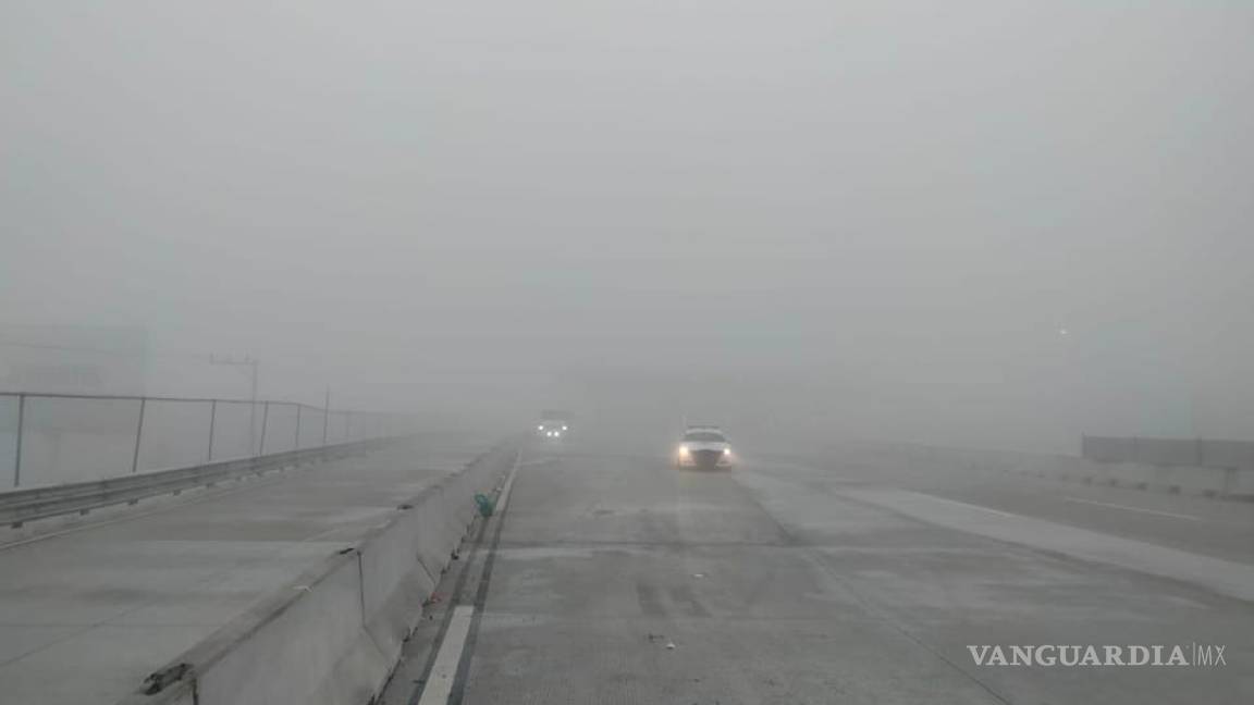 Niebla densa ocasiona cierre de autopista Monterrey-Saltillo
