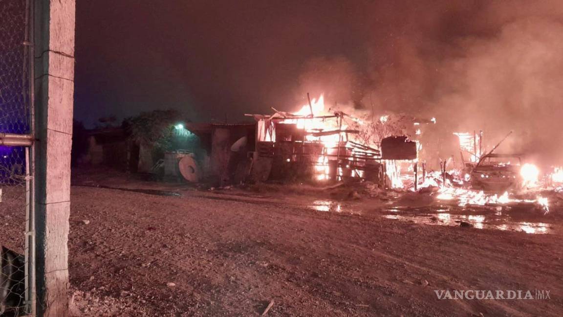 Segundo incendio en Ramos Arizpe en menos de 24 horas deja a seis familias sin hogar