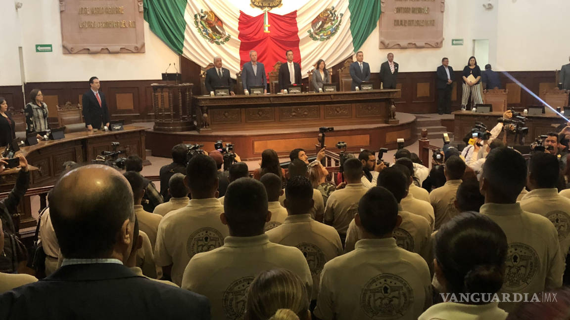 Congreso y Gobierno de Coahuila guardan un minuto de silencio por elementos caídos en Villa Unión